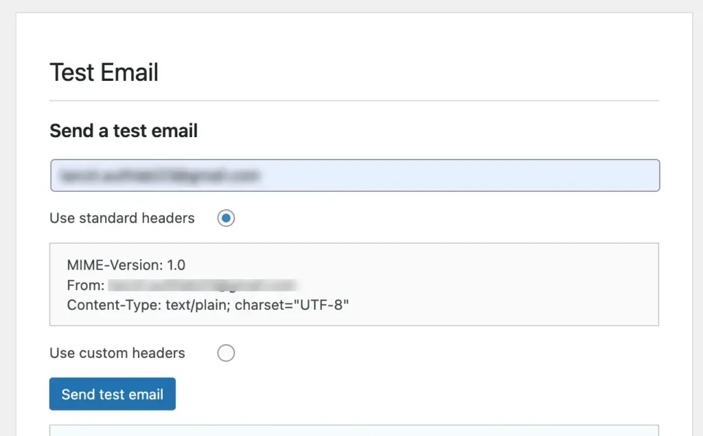 WordPress Not Sending Emails: Test Email